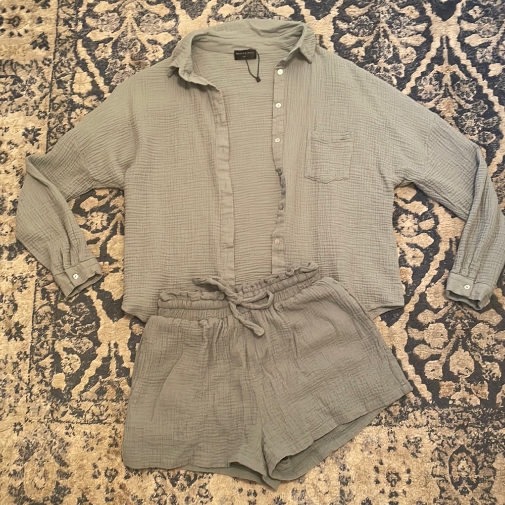 White fox matching set